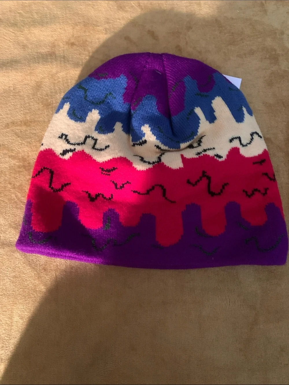 2 Multicolored beanie Hats New